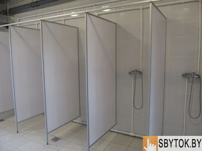 Изготовление и монтаж офисных, сантехнических и душевых перегородок и кабин из ПВХ, алюминия и ДСП