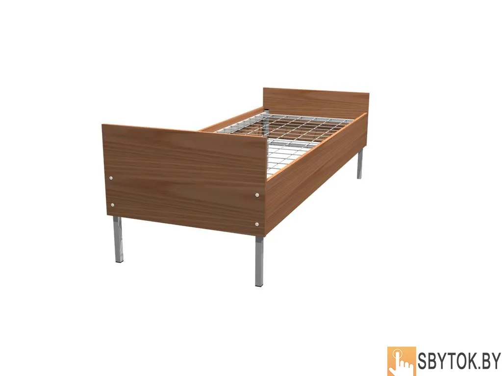 Кровати металлические, разнообразные тумбы из дсп