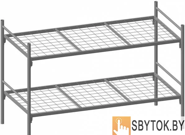 Кровати металлические, столы с разными покрытиями