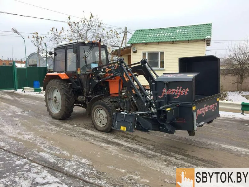 Навесной асфальтоукладчик pavijet mg7 на трактор МТЗ