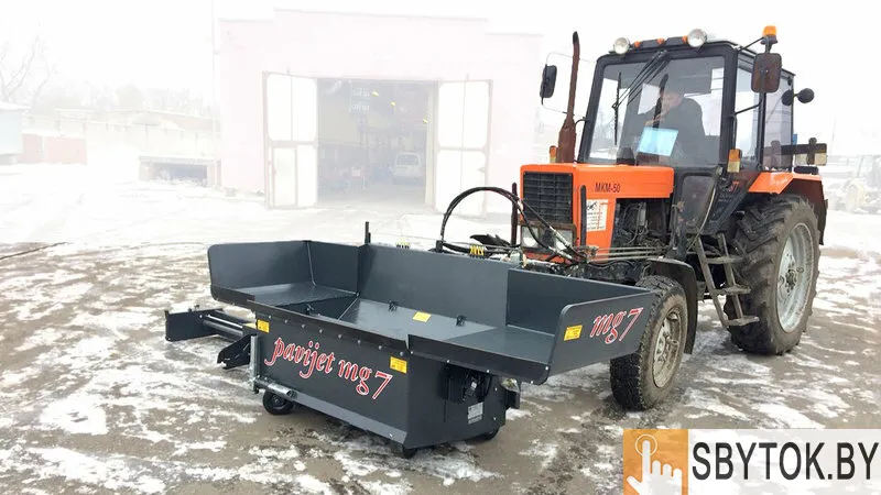 Навесной асфальтоукладчик pavijet mg7 на трактор МТЗ