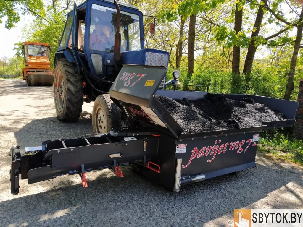 Навесной асфальтоукладчик pavijet mg7 на трактор МТЗ