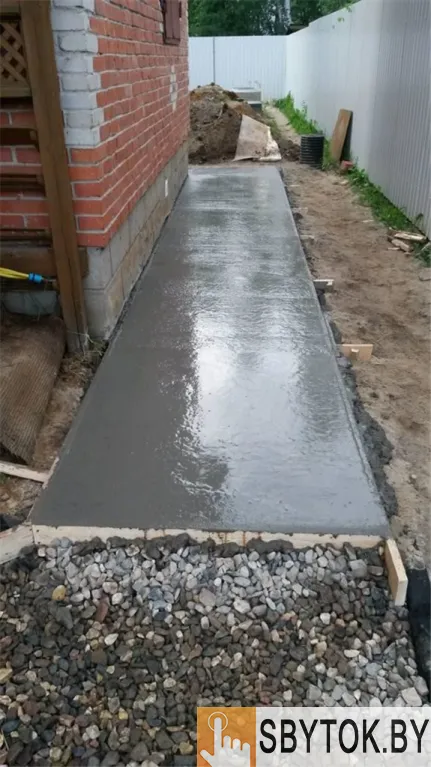 Устройство бетонной отмостки вокруг дома