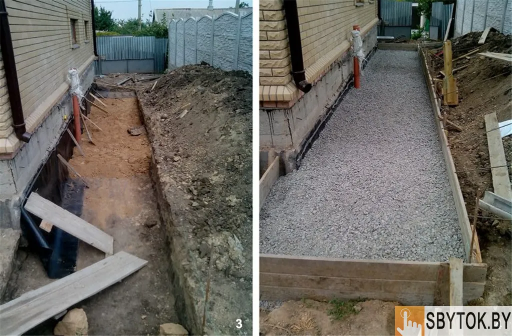 Устройство бетонной отмостки вокруг дома