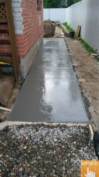 Устройство бетонной отмостки вокруг дома