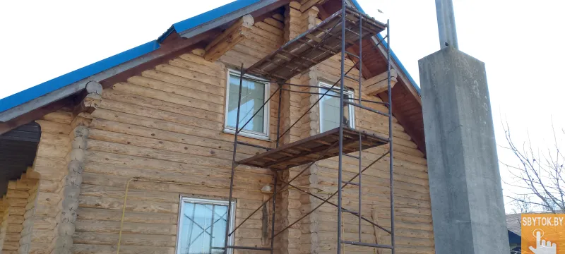 Шлифовка срубов